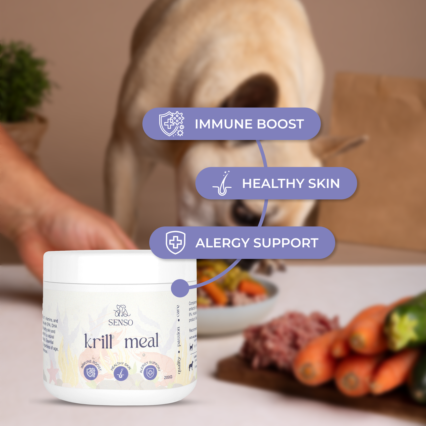 Antarctic Krill Meal sensopet.co.uk